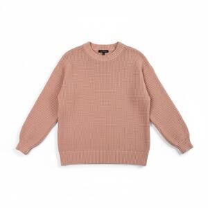 American Eagle Blush Pink Textured Knit Crewneck Sweater – Size Small